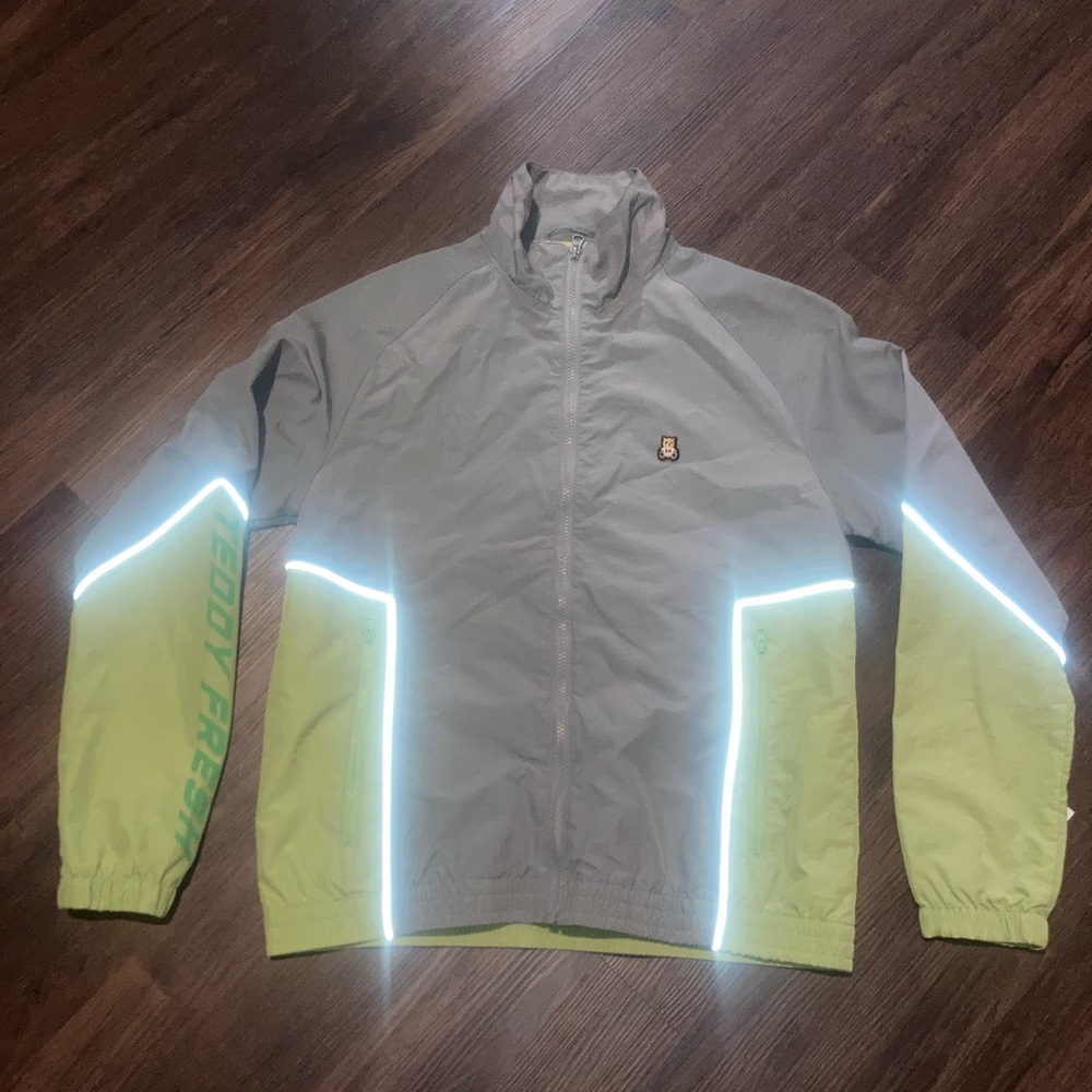Teddy fresh women’s Reflective Windbreaker Jacket size s